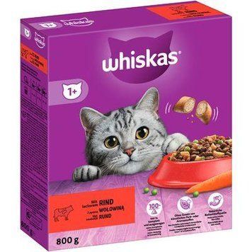 Сухий корм Whiskas 1+ зі смаком яловичини 800г (Німеччина) 2178979433 фото