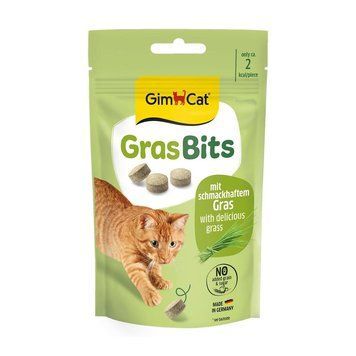 Ласощі GimCat GrasBits для котів, таблетки (вітаміни) з травою, 40 грам id_78 фото