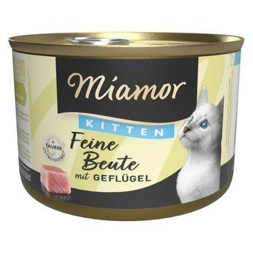 Натуральний вологий корм з м&rsquo;ясом птиці для кошенят- Miamor Feine Beute mit Gefl&uuml;gel Kitten 185 г id_242 фото