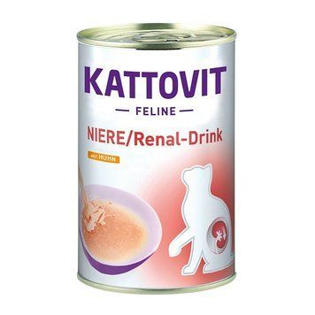 Дієтичний напій для підтримки функції нирок у котів-Kattovit Drink Niere / Renal Huhn 135 мл id_223 фото