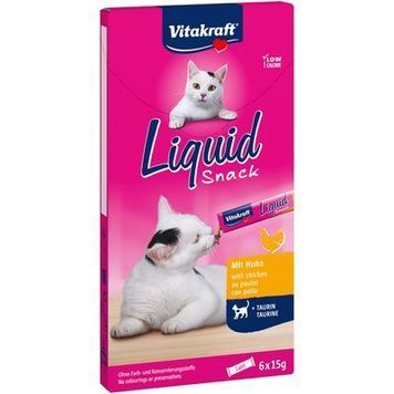 Ласощі для котів Vitakraft Cat Liquid Snack з куркою 6 стіків х 15 г id_113 фото