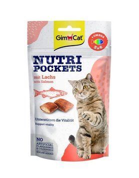 Ласощі для котів GimCat Nutri Pockets Salmon з лососем, 60 г 2244380235 фото