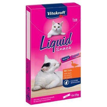 Ласощі для котів Vitakraft Cat Liquid Snack з качкою 6 стіків х 15 г 2178838418 фото