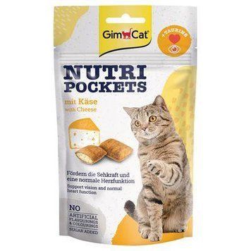 Ласощі для котів GimCat Nutri Pockets K&auml;se з сиром, 60 г 2242345130 фото