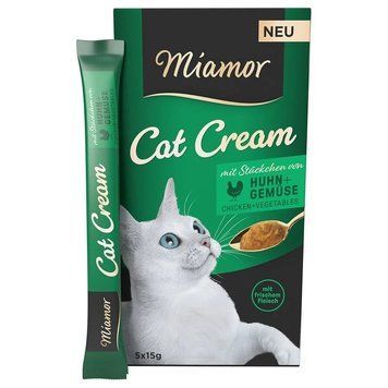 Ласощі для котів Miamor Cat Snack з куркою і овочами 5 стіків по 15 грам 2274271 фото