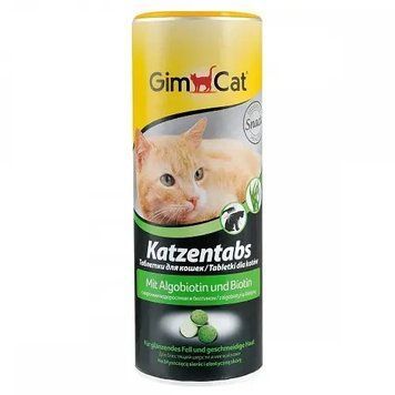 Ласощі для котів GimCat Katzentabs Algobiotin & Biotion, вітаміни з морськими водоростями, 425 г 4002064409139 фото