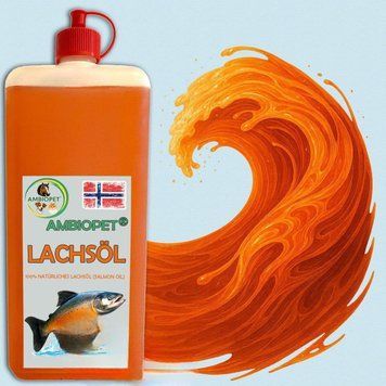 Преміальна лососева олія для собак, котів і коней - Ambiopet Premium Salmon Oil - 500 мл id_277 фото